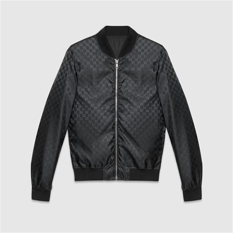 gucci reversible nylon jacket|Reversible nylon bomber jacket .